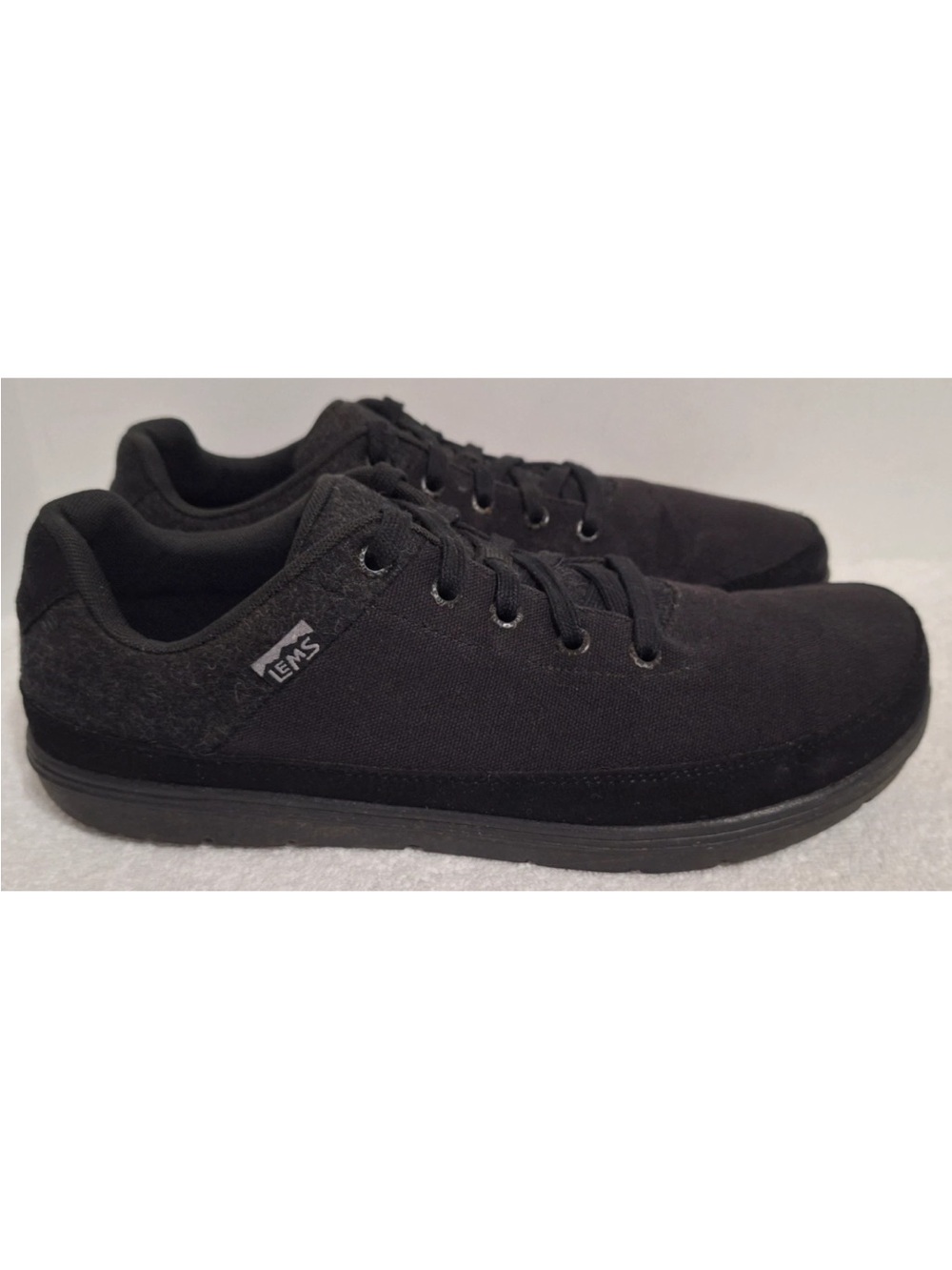 Lems Men’s Black Low-Profile Canvas Sneakers